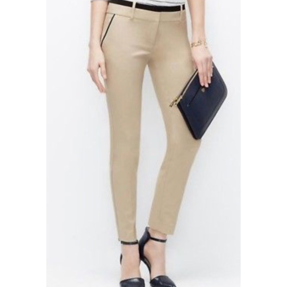 Kate piped ankle pants